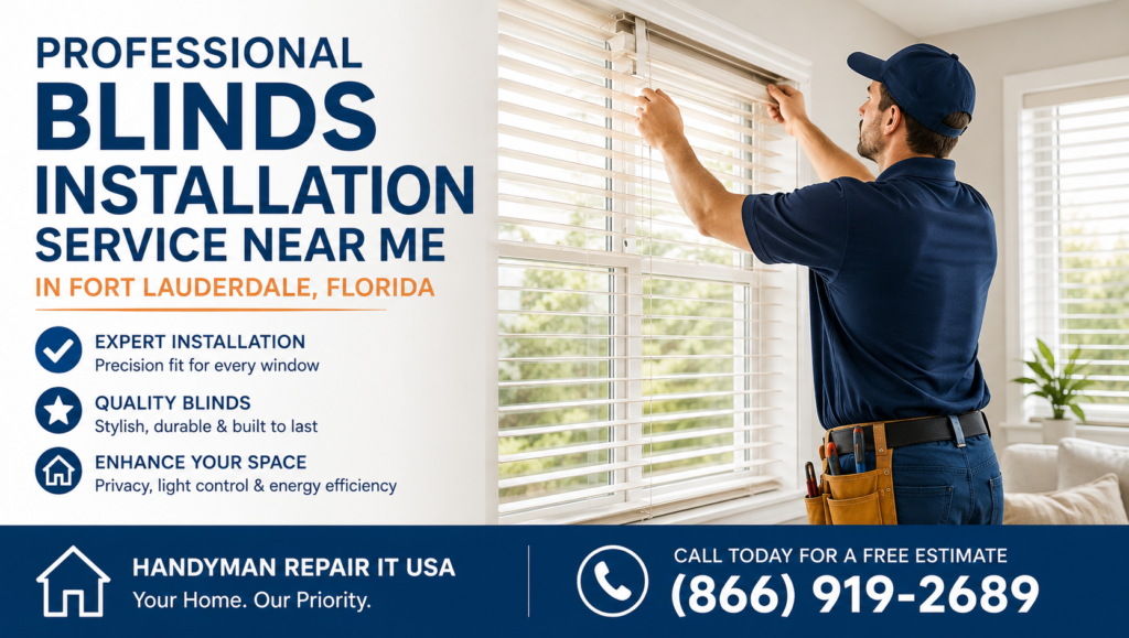 Professional Blinds Installation Service Near Me in Fort Lauderdale Florida